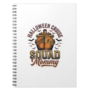 Halloween Cruise Moeder Vintage Schip Squad Ontwer Notitieboek
