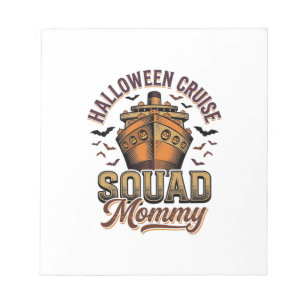 Halloween Cruise Moeder Vintage Ship Squad Design_ Notitieblok