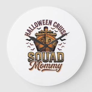 Halloween Cruise Moeder Vintage Ship Squad Ontwerp Grote Klok
