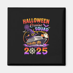 Halloween Cruise Squad 2025 Griezelige Pompoen Vak Magneet