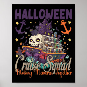 Halloween Cruise Squad 2025 Halloween Reis Familie Poster