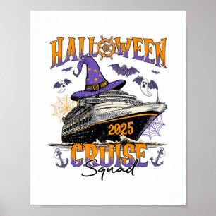 Halloween Cruise Squad 2025 Matching Cruisende Bem Poster