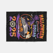 Halloween Cruise Squad 2025 Matching Cruising Crew Fleece Deken (Voorkant (Horizontaal))