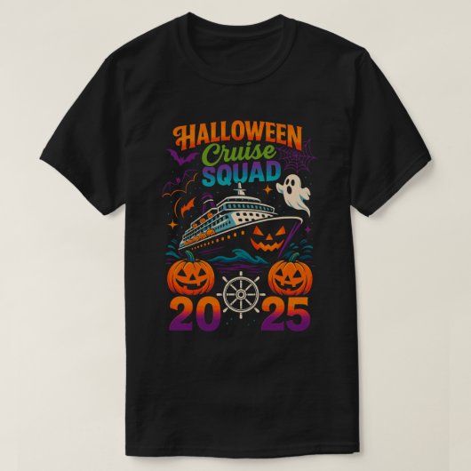 Halloween Cruise Squad 2025 Matching Cruising Crew T-shirt (Design voorkant)