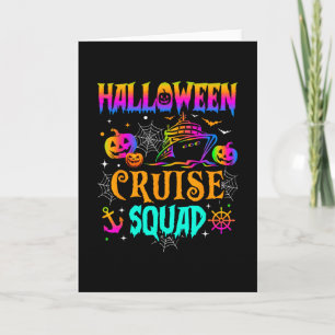 Halloween Cruise Squad 2025 Schip Vakantie Familie Kaart