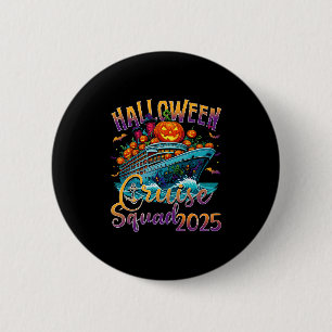 Halloween Cruise Squad 2025 Vakantie Matching Fami Ronde Button 5,7 Cm