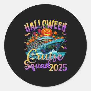 Halloween Cruise Squad 2025 Vakantie Matching Fami Ronde Sticker