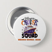 Halloween Cruise Squad Custom Ronde Button 7,6 Cm (Voorkant /achterkant)