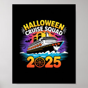 Halloween Cruise Squad Familie Grappige Pyjama Kle Poster