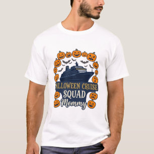 Halloween Cruise Squad Mama Schip Pompoenen Vleerm T-shirt