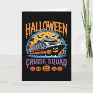 Halloween Cruise Squad Matchende Groep Spooky Reiz Kaart