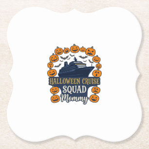Halloween Cruise Squad Moeder Schip Pompoenen Vlee Kartonnen Onderzetters