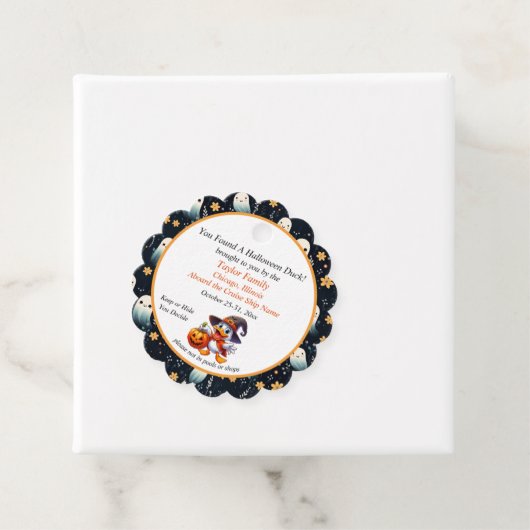 Halloween Cruising Duck Label (In situ)