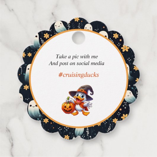 Halloween Cruising Duck Label (Achterkant)