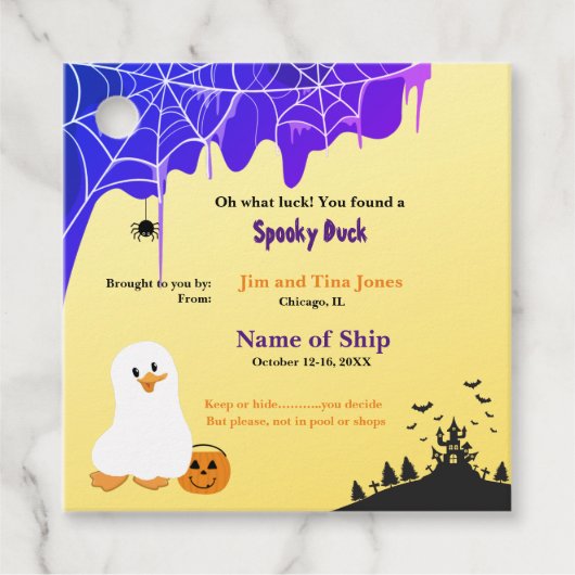 Halloween Cruising Duck Label (Voorkant)