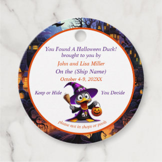 Halloween Cruising Duck Labels