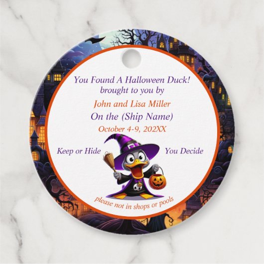 Halloween Cruising Duck Labels (Voorkant)