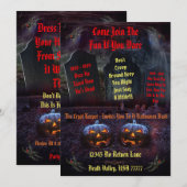 Halloween Crypt Keeper Graveyard Tombstone Bash Kaart (Voorkant / Achterkant)