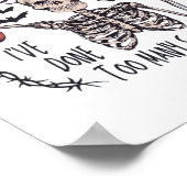 Halloween CT Tech te veel scans CT-technoloog T Poster (Hoek)