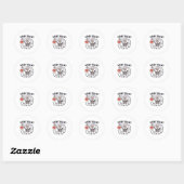 Halloween CT Tech te veel scans CT-technoloog T Ronde Sticker (Vel)