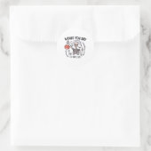 Halloween CT Tech te veel scans CT-technoloog T Ronde Sticker (Tas)