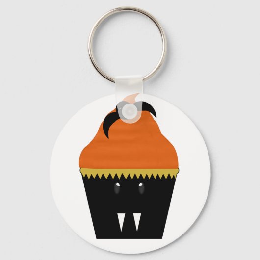 Halloween Cupcake Bat Sleutelhanger (Voorkant)