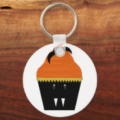 Halloween Cupcake Bat Sleutelhanger (Voorkant)
