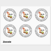 Halloween Cupcake-behandelingen Ronde Sticker (Vel)