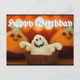 Halloween Cupcake Birthday Briefkaart
