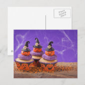 Halloween Cupcake Briefkaart (Voorkant / Achterkant)