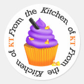 Halloween Cupcake Keuken Sticker - SRF (Voorkant)