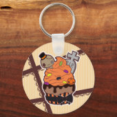 Halloween Cupcake Sleutelhanger (Voorkant)