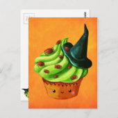 Halloween Cupcake vol kleine spinnen Briefkaart (Voorkant / Achterkant)