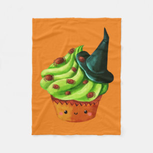 Halloween Cupcake vol kleine spinnen Fleece Deken