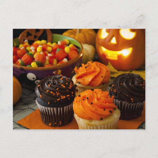Halloween Cupcakes Briefkaart (Voorkant)