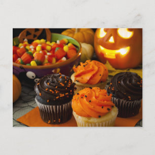 Halloween Cupcakes Briefkaart