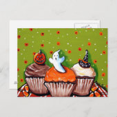 Halloween Cupcakes Briefkaarten (Voorkant / Achterkant)