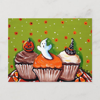 Halloween Cupcakes Briefkaarten