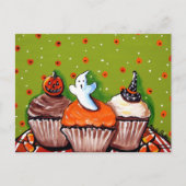Halloween Cupcakes Briefkaarten (Voorkant)