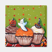 Halloween Cupcakes magneet (Voorkant)