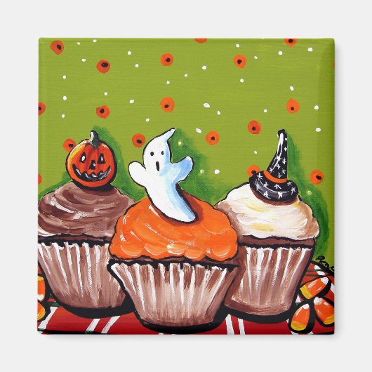 Halloween Cupcakes magneet (Voorkant)