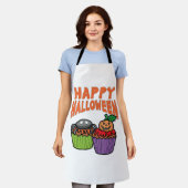 Halloween cupcakes schort (Gedragen)