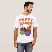 Halloween cupcakes t-shirt (Voorkant volledig)