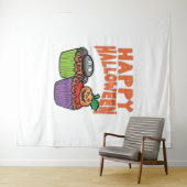 Halloween cupcakes wandkleed (In Situ (horizontaal))