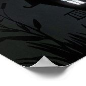 Halloween Custom Cool Whimsical Witch Silhouette Poster (Hoek)