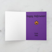 Halloween Custom grillig Grappig Modern Paarse Kaart (Binnen)
