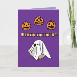 Halloween Custom grillig Grappig Modern Paarse Kaart