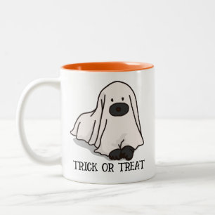 Halloween Custom grillige grappige zwarte hond Mod Tweekleurige Koffiemok