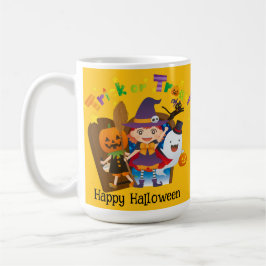Halloween Custom grillige Schattigee heks meisje S Koffiemok