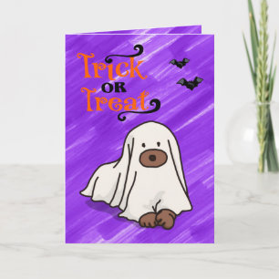 Halloween Custom grillige Schattigee spookhond Paa Kaart